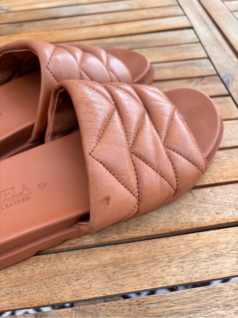CARMELAS | women’s leather slides | Size 40 - Picture 5 of 5